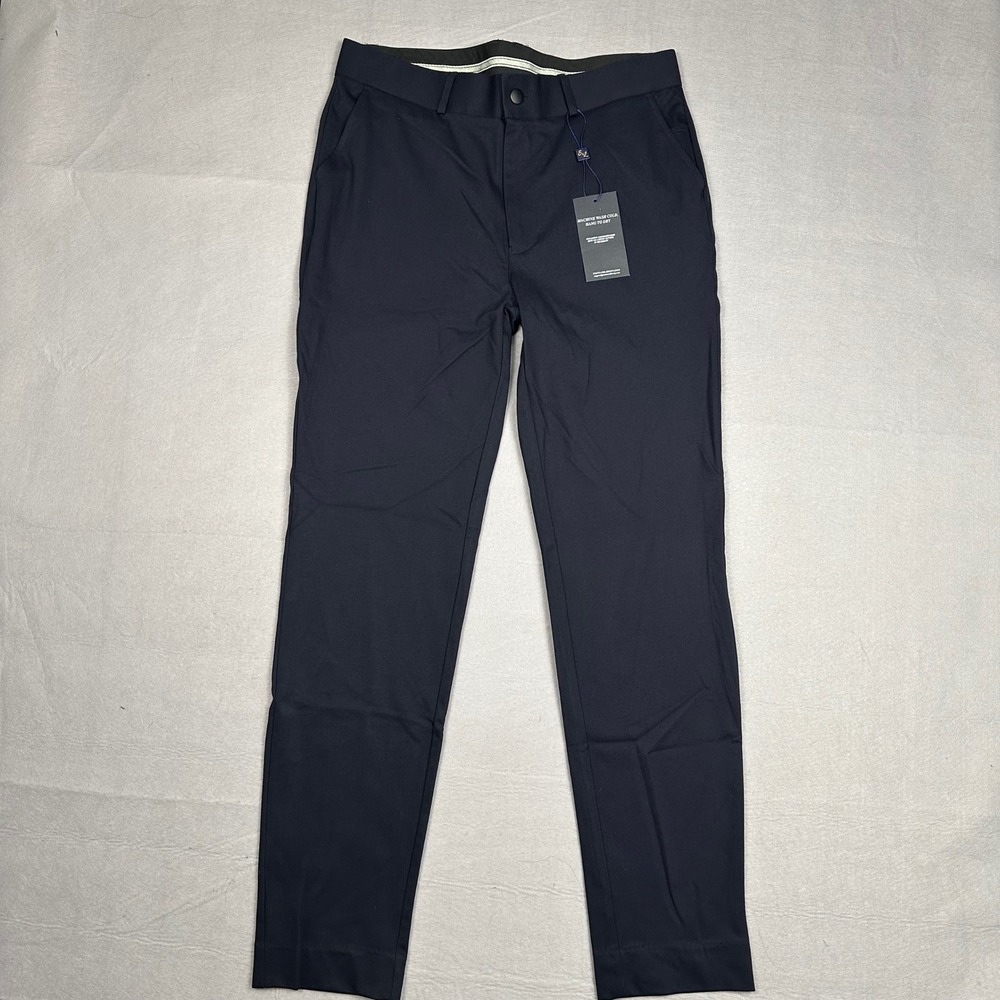 State and Liberty Mens Athletic Fit Performance Dress Pant Navy Blue Size 32 NEW